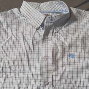 Long sleeve men's cinch dress shirt